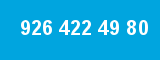 926 422 49 80 926 422 49 80